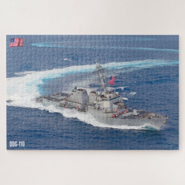 Quebra-cabeça DESTRUIDOR DIVISÍVEL - DDG-110 (20x30 POLEGADAS) (Horizontal)
