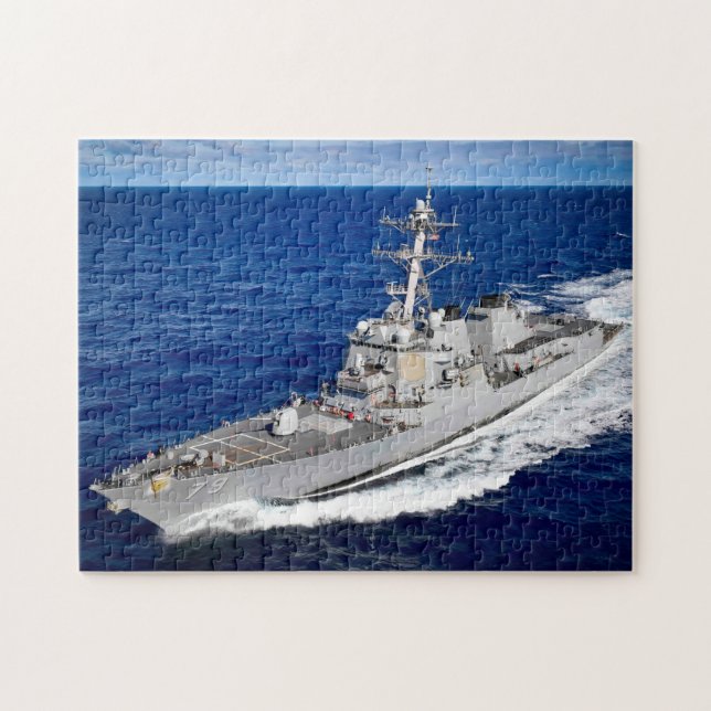 Quebra-cabeça DESTRUIDOR DIVISÍVEL - DDG-79 (11x14 POLEGADAS) (Horizontal)