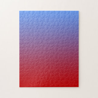 Quebra-cabeça Desvanecimento vermelho às cores azuis, projeto