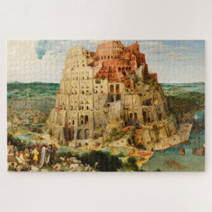 Quebra-cabeça Detalhado Pieter Bruegel "Torre de Babel", 1563,
