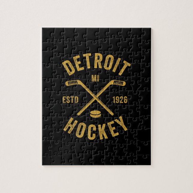Quebra-cabeça Detroit Mi Ice Hockey Stick Premium (Vertical)