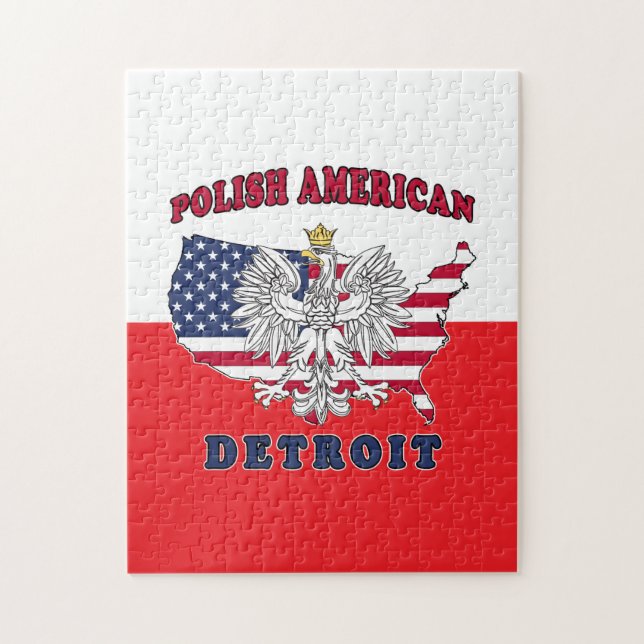 Quebra-cabeça Detroit Michigan Polska (Vertical)