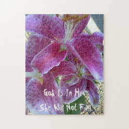 Quebra-cabeça Deus De Stargazer Rosa Está Nela Ela Não Cairá