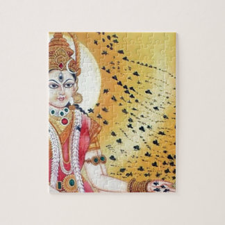 Quebra-cabeça Deusa antiga dos trabalhos de arte do vintage das