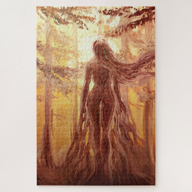 Quebra-cabeça deusa da floresta (Vertical)
