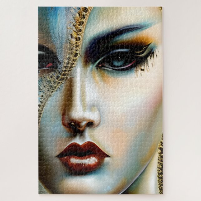 Quebra-cabeça Deusa do Ouro de Beleza Eetérea (Vertical)