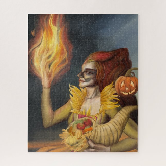 Quebra-cabeça Deusa do outono (Vertical)