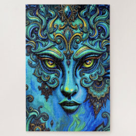 Quebra-cabeça Deusa Eetérea: Fusão da Arte e da Fantasia