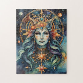 Quebra-cabeça Deusa Estelar Celestial Alquimia Mística