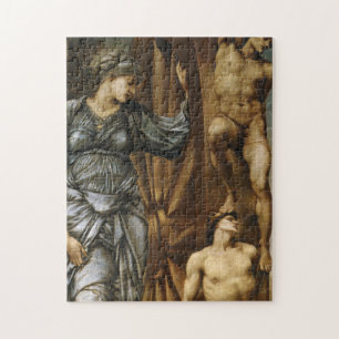 Quebra-cabeça Deusa girando a roda da fortuna (Burne-Jones)