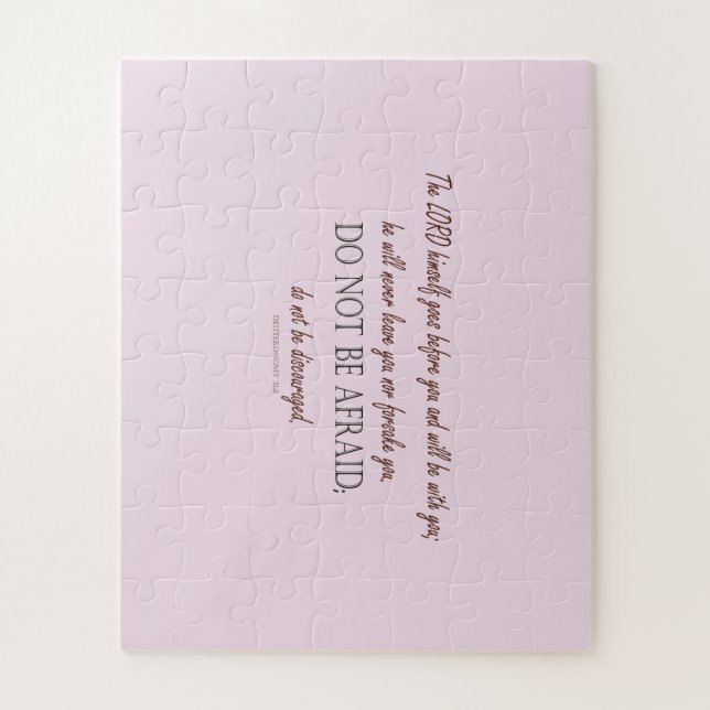 Quebra-cabeça Deuteronomia 31:8 O Senhor Vai Antes De Você (Vertical)