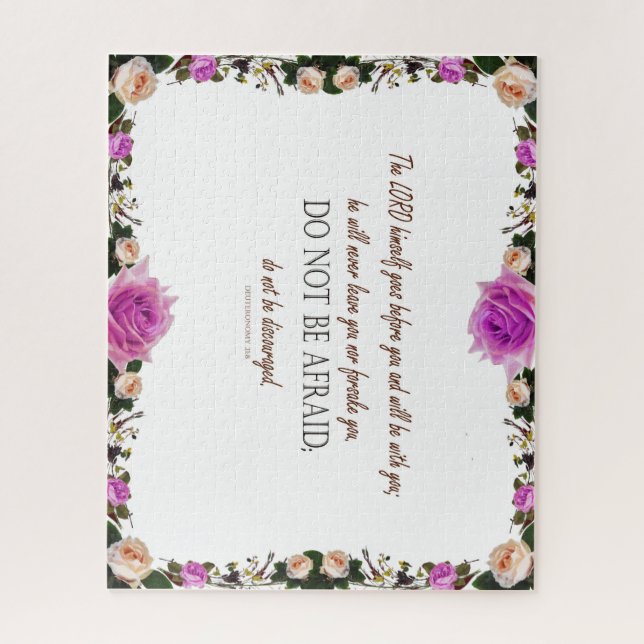 Quebra-cabeça Deuteronomy_31, Não seja desencorajado (Vertical)