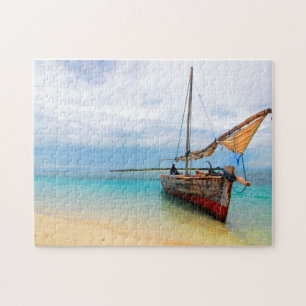 Quebra-cabeça Dhow Tradicional, Zanzibar, Tanzânia
