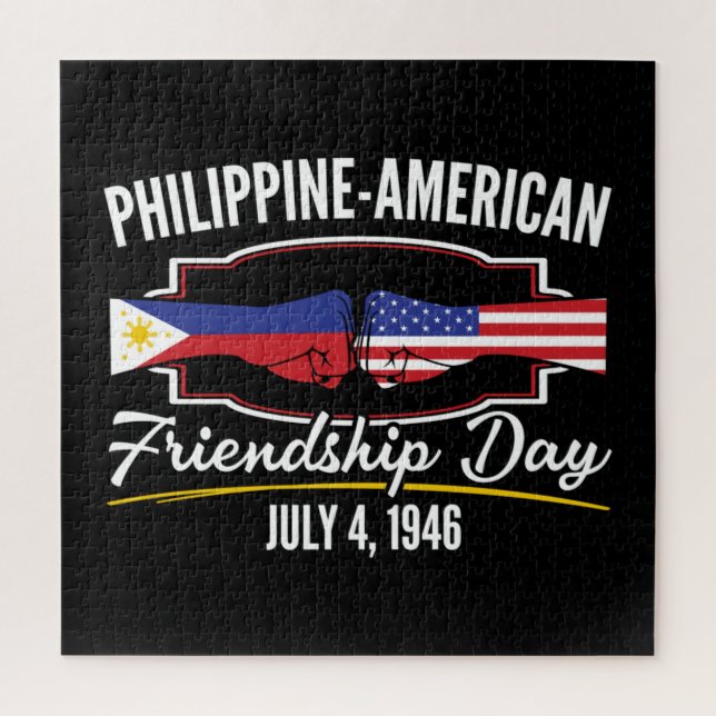 Quebra-cabeça Dia da Amizade Americana nas Filipinas (Vertical)