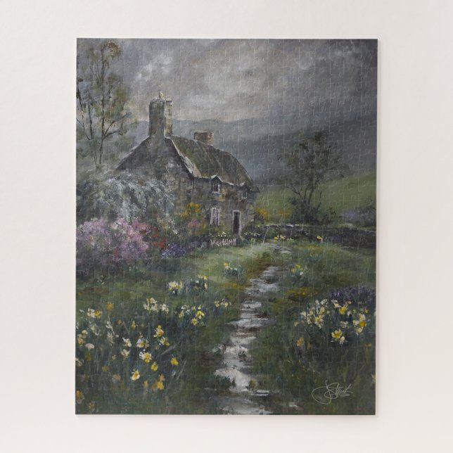 Quebra-cabeça "Dia da Sopa - Uma Casa de Campo Inglesa" (Vertical)