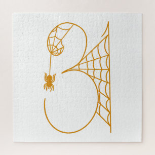 Quebra-cabeça Dia das Bruxas 31 Teias de Aranha