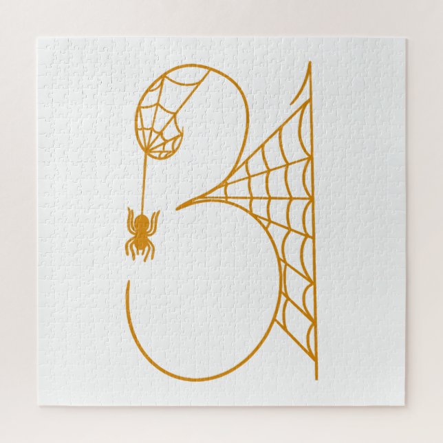 Quebra-cabeça Dia das Bruxas 31 Teias de Aranha (Vertical)