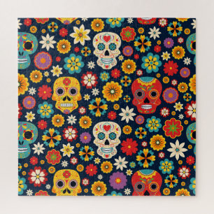 Quebra-cabeça Dia de los Muertos Vintage