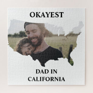 Quebra-cabeça Dia de os pais de pai Okayest nos EUA personalizad