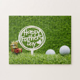 Quebra-cabeça Dia de os pais feliz de bola de golfe para pai de