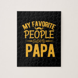 Quebra-cabeça dia de os pais Meu Pessoas Favorito Me Chame Papai