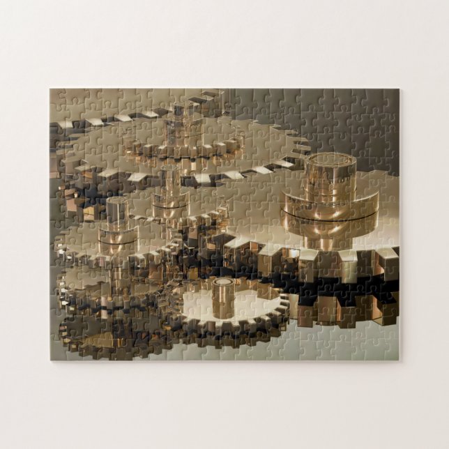 Quebra-cabeça Dia do Pai em Gear (Horizontal)