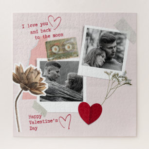 Quebra-cabeça Dia dos Namorados Foto Personalizada de Casal Mode