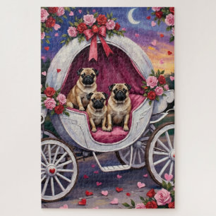 Quebra-cabeça Dia dos Namorados Pug