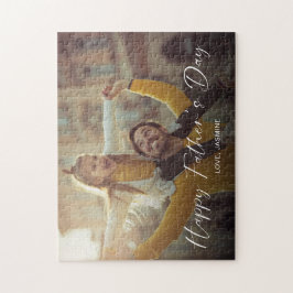 Quebra-cabeça Dia dos Pais Foto Presente Personalizado Papai Fam