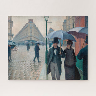 Quebra-cabeça Dia Rainy da Rua Paris   Gustave Caillebotte  