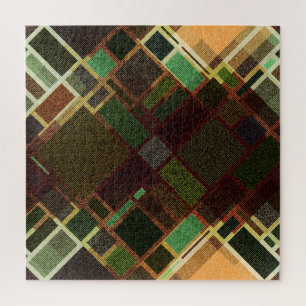 Quebra-cabeça Diagonal Retroativa: Padrão sem costura Abstrato.