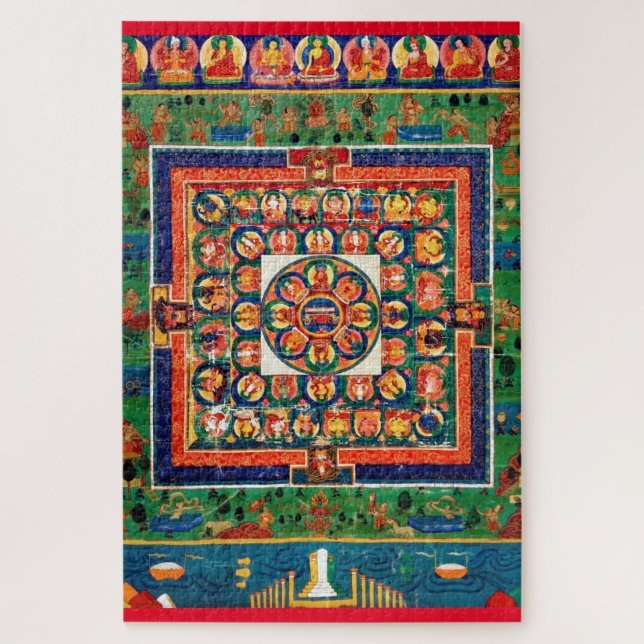 Quebra-cabeça Diagrama Cósmico de Mandala para a Meditação (Vertical)
