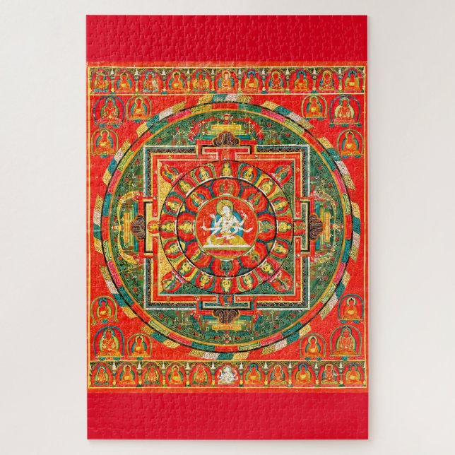 Quebra-cabeça Diagrama Cósmico de Mandala para a Meditação (Vertical)