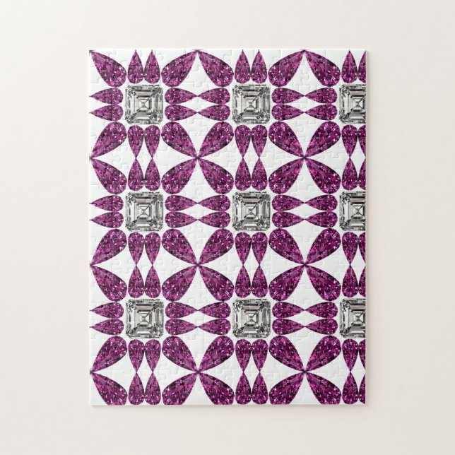 Quebra-cabeça Diamante Roxo (Vertical)