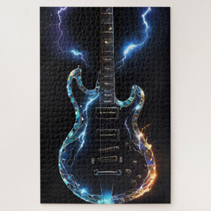 Quebra-cabeça Diamond Cut Electric Guitar