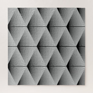 Quebra-cabeça Diamond Geométrico: Design monocromático