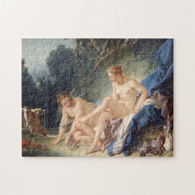 Quebra-cabeça Diana que deixa seu banho por Francois Boucher (Horizontal)