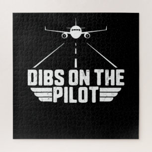Quebra-cabeça Dibs No Avião-Piloto Namorada