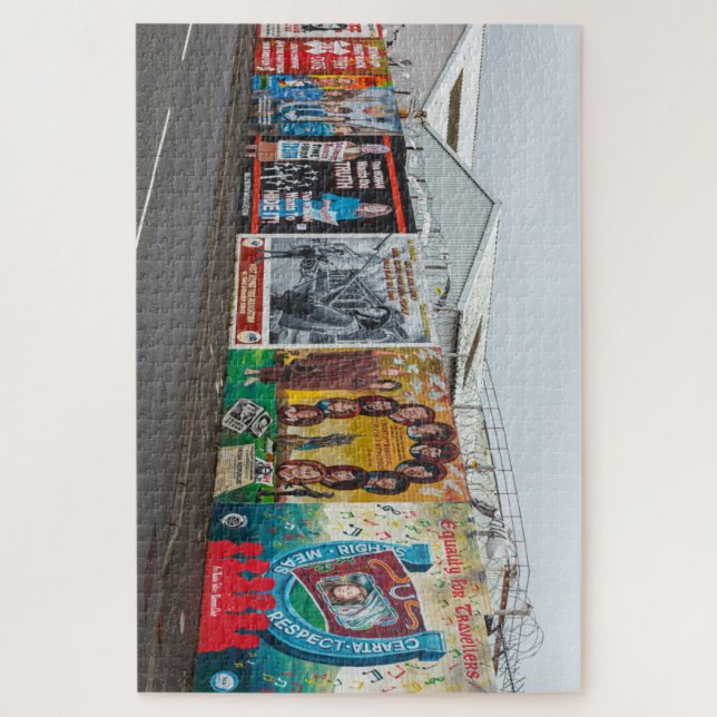 Quebra-cabeça Die Graffiti in Belfast Irland (Vertical)