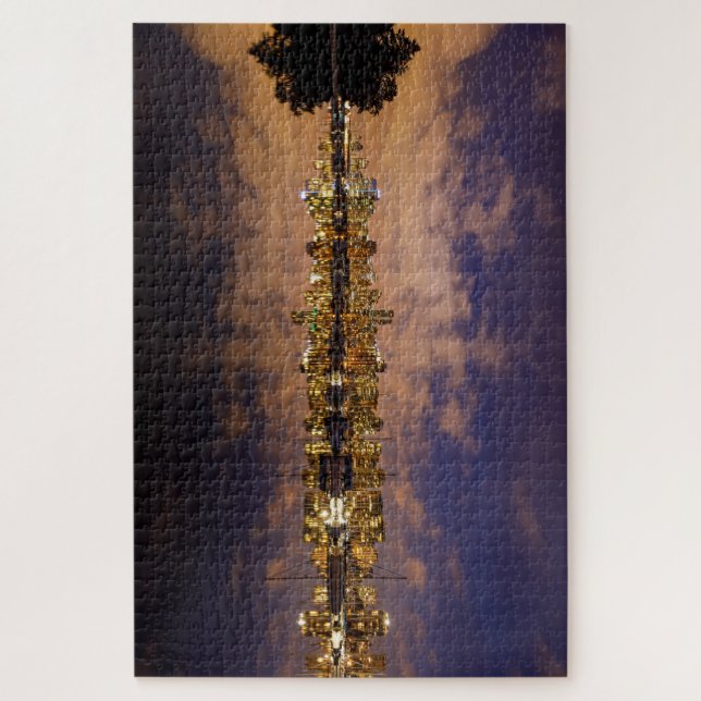 Quebra-cabeça Die Skyline von Vancouver em Kanada (Vertical)