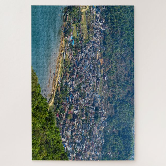 Quebra-cabeça Die Stadt Pokhara in Nepal (Vertical)