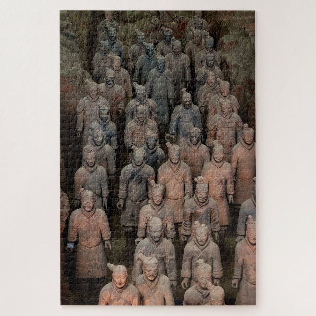 Quebra-cabeça Die Terracotta Armee von Xian in China (Vertical)