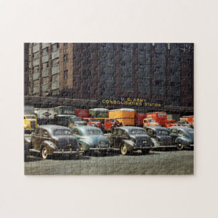 Quebra-cabeça Difícil Carros vintage e Caminhões na década de