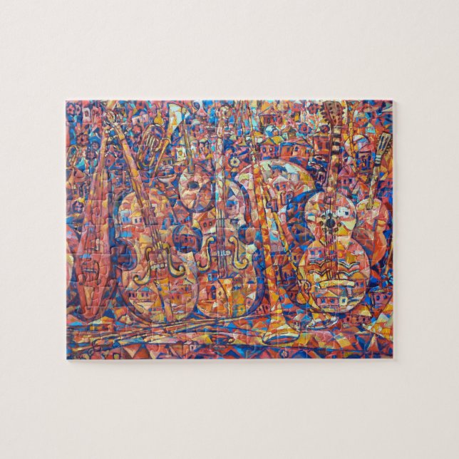 quebra-cabeça difícil dos instrumentos musicais (Horizontal)