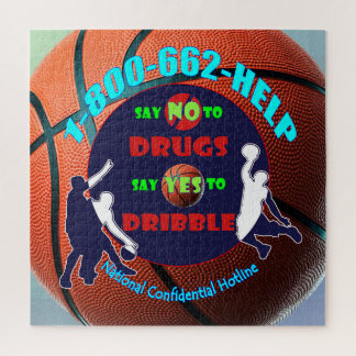 Quebra-cabeça Diga NÃO às Drogas - Diga SIM à Dribble