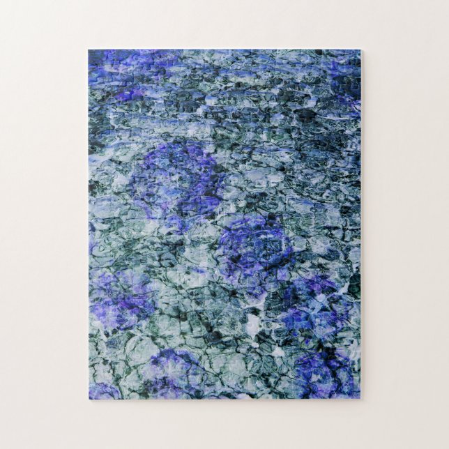 Quebra-cabeça Digital art of blue watercolor abstract background (Vertical)