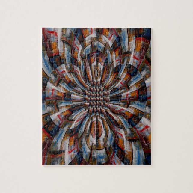 Quebra-cabeça Digital Computer Art Abstrato Modern Difícil (Vertical)