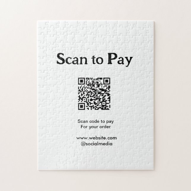 Quebra-cabeça Digitalize para pagar o código QR do pedido adicio (Vertical)
