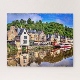 Quebra-cabeça Dinan, Cotes-d'Armor, Bretagne. França.