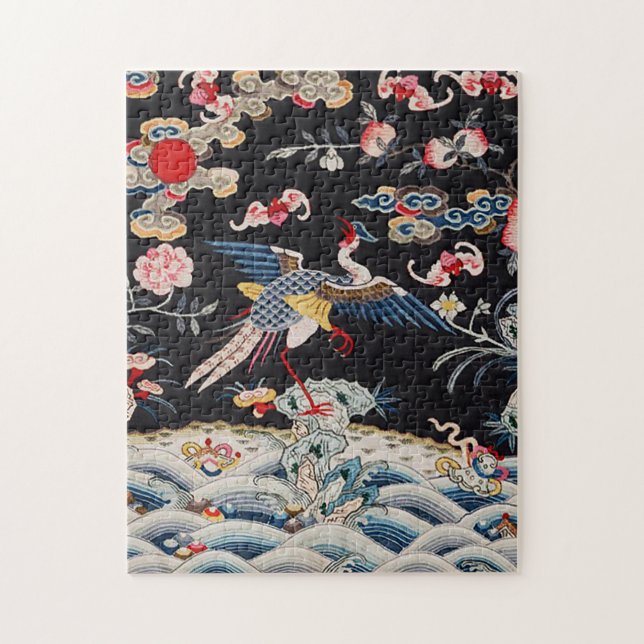 Quebra-cabeça Dinastia ouro Pheasant & Quing /China imperial (Vertical)